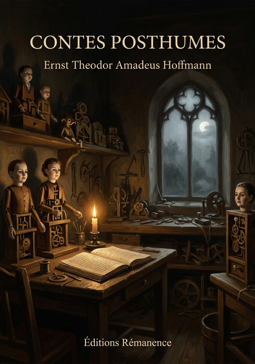 Livre Contes posthumes par Ernst Theodor Amadeus Hoffmann - Couverture - Editions Remanence
