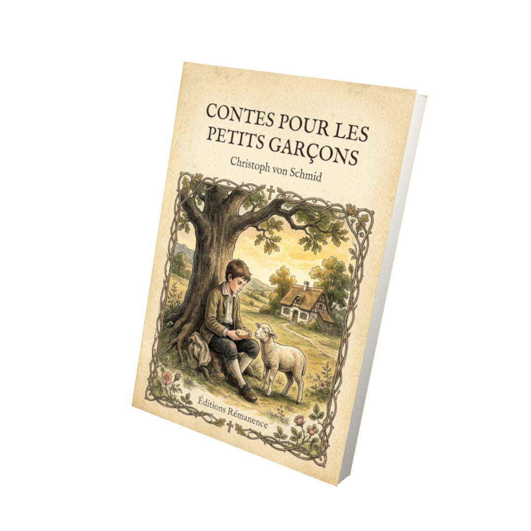 Livre Contes pour les petits garçons - Christoph von Schmid - Vue 3D - Editions Remanence