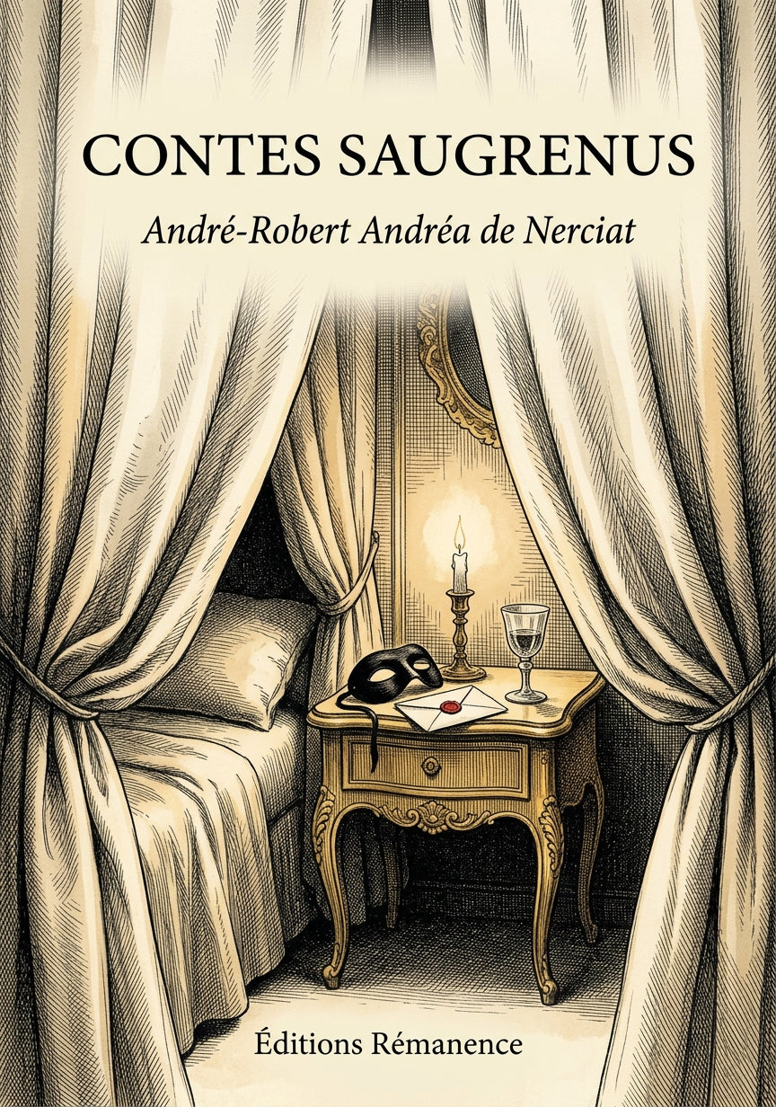 Livre Contes saugrenus par André-Robert Andréa de Nerciat - Couverture - Editions Remanence