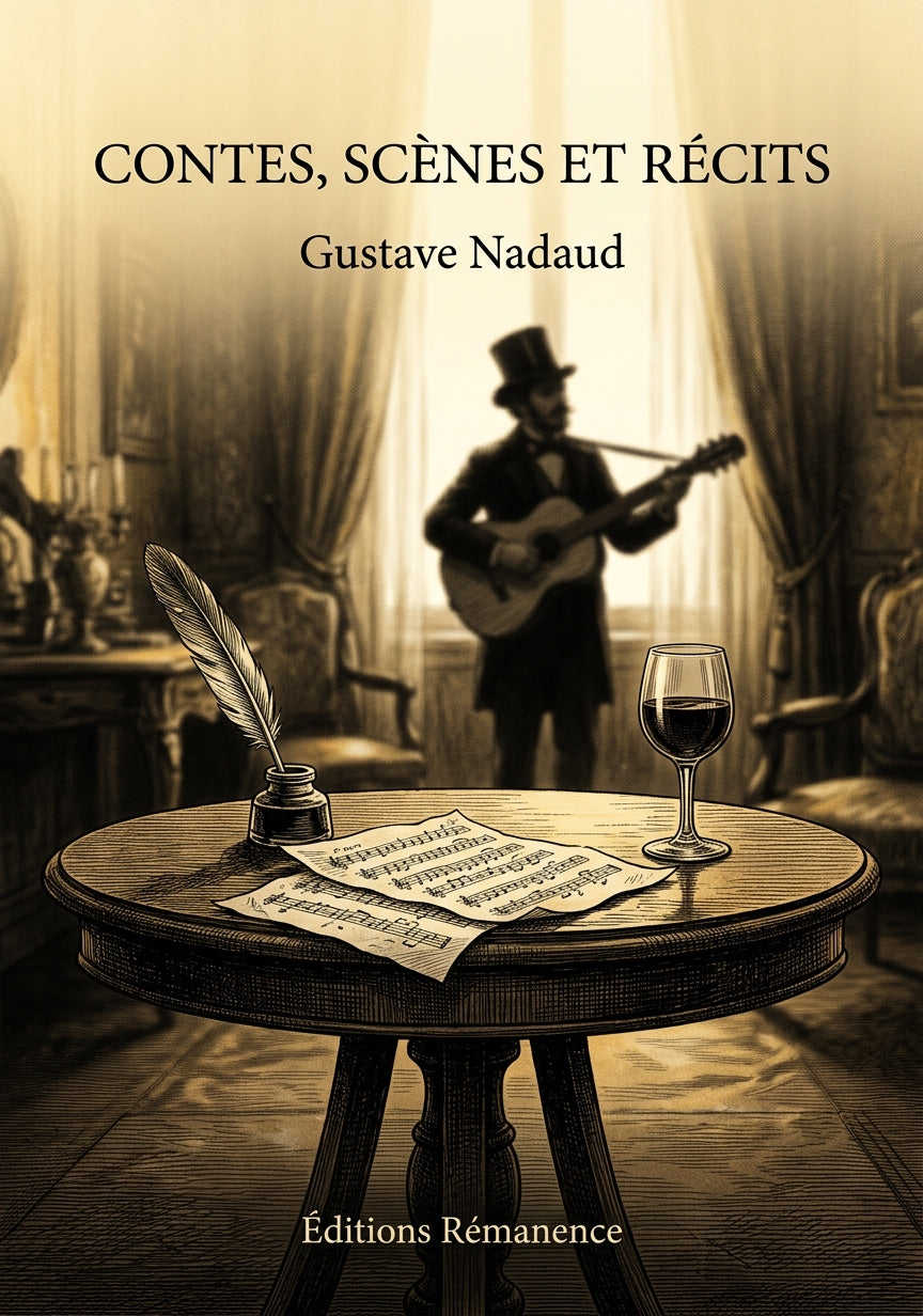 Livre Contes, Scènes et Récits par Gustave Nadaud - Couverture - Editions Remanence