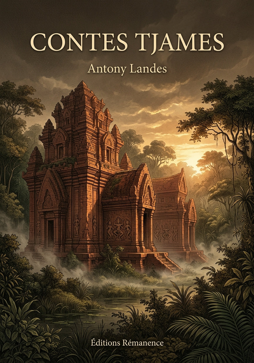 Livre Contes tjames par Antony Landes - Couverture - Editions Remanence