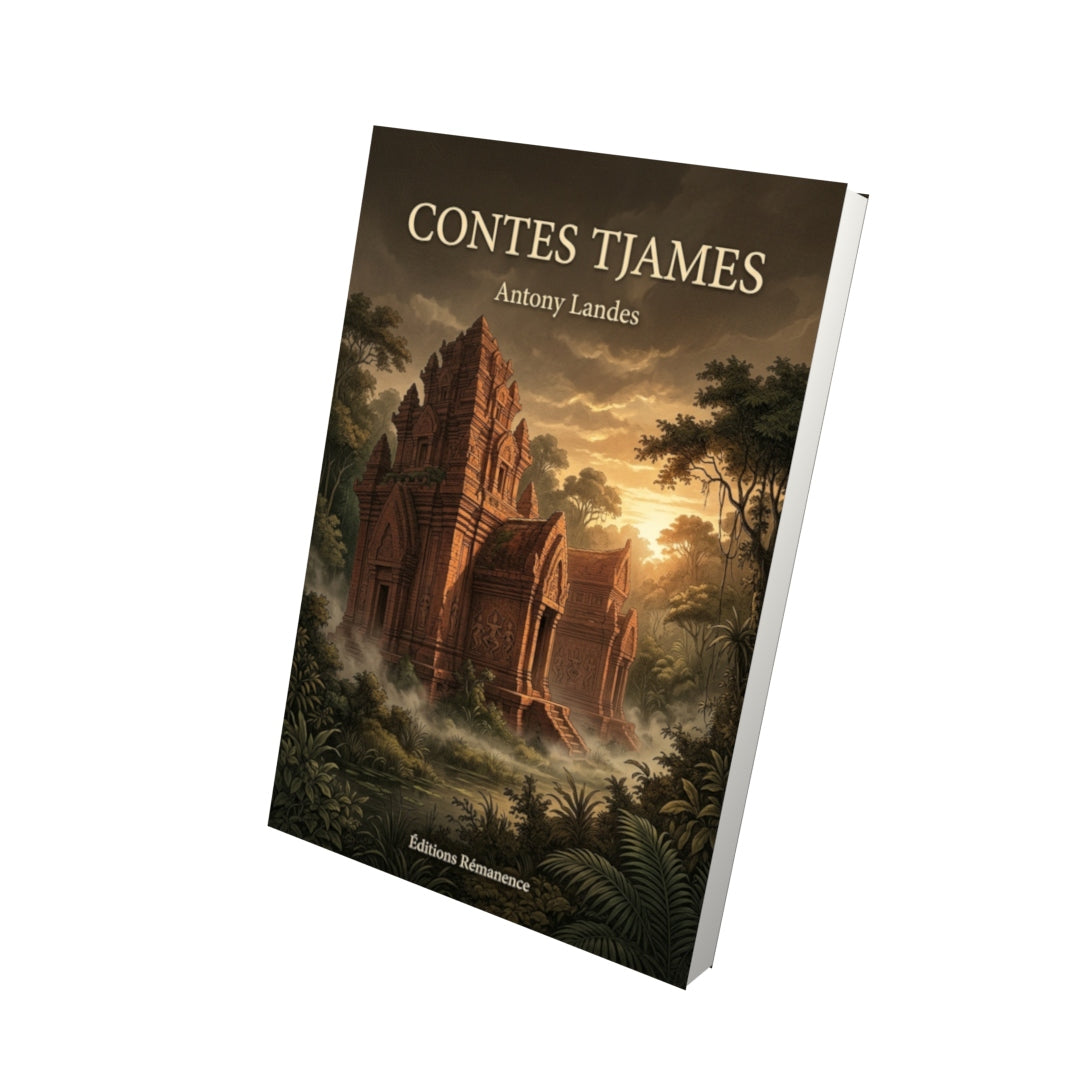Livre Contes tjames par Antony Landes - Vue 3D - Editions Remanence