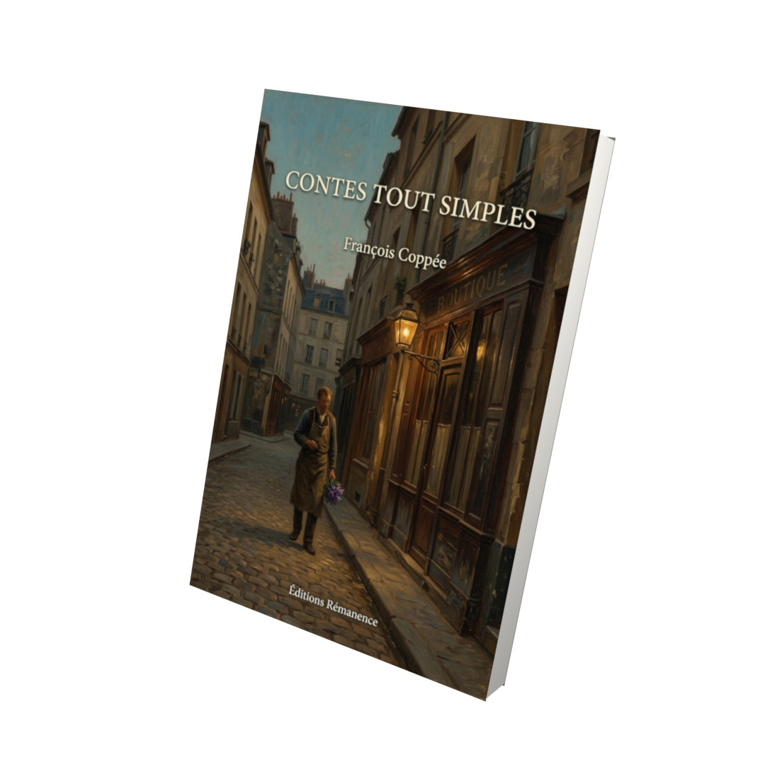 Livre Contes tout simples par François Coppée - Vue 3D - Editions Remanence