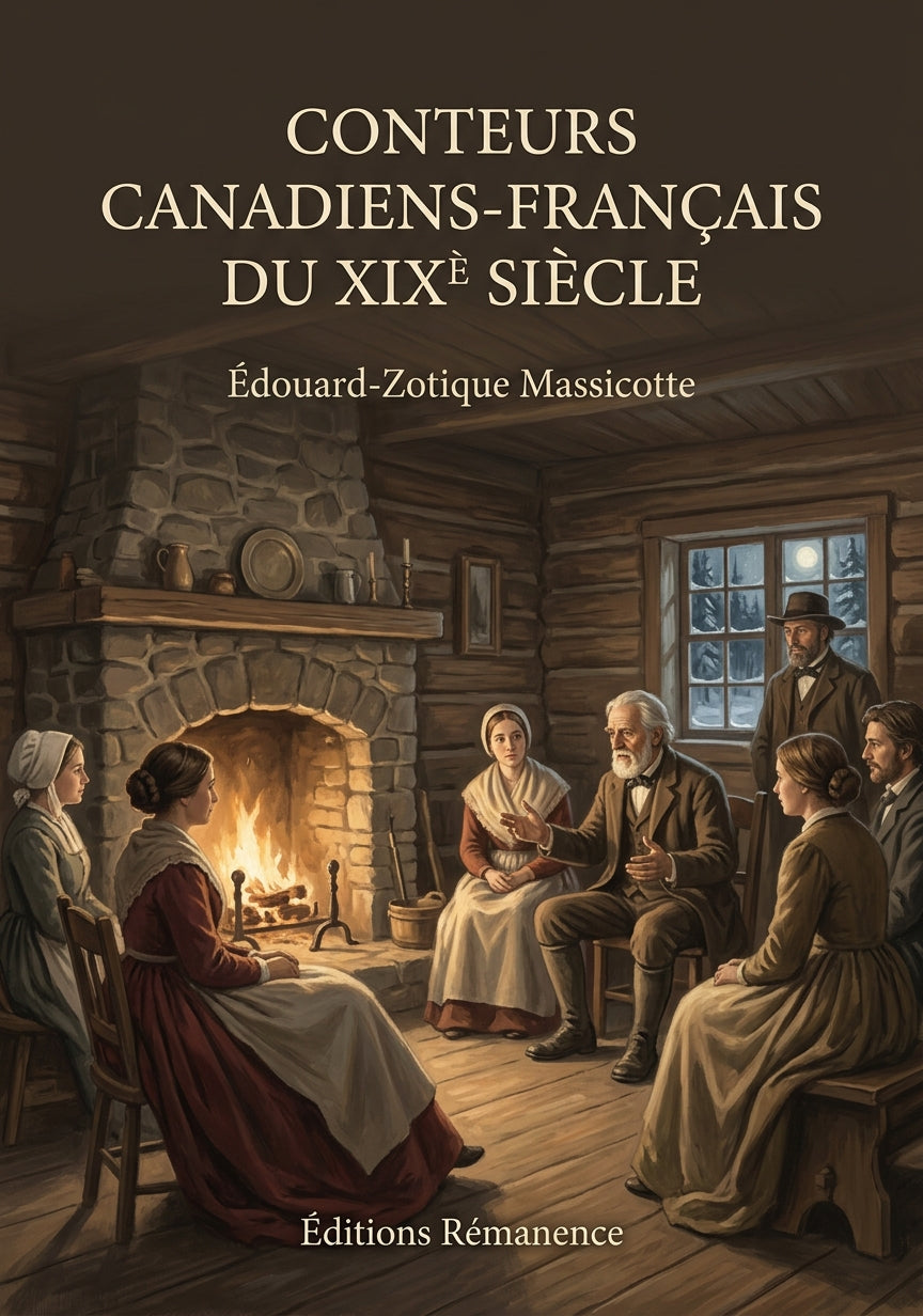 Livre Conteurs canadiens-français du XIXè siècle par Édouard-Zotique Massicotte - Couverture - Editions Remanence