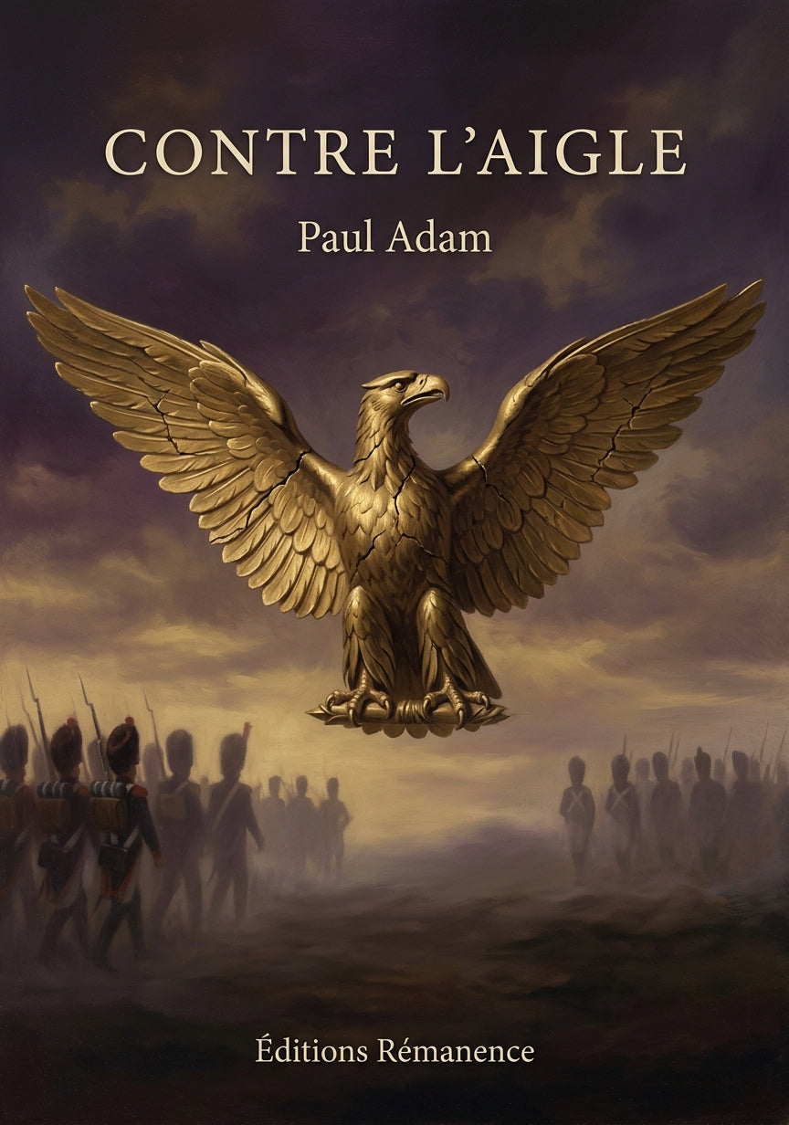 Livre Contre l’Aigle par Paul Adam - Couverture - Editions Remanence