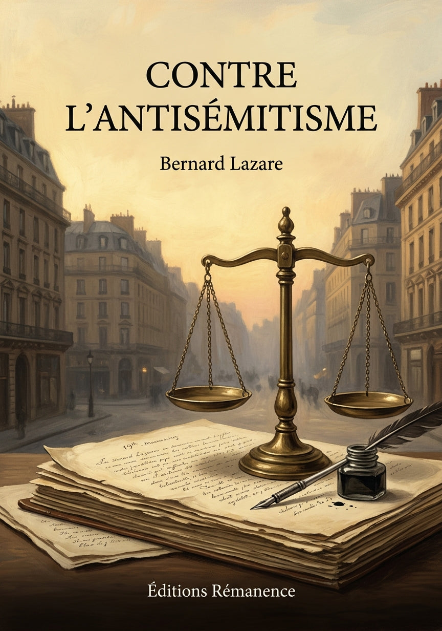 Livre Contre l’antisémitisme par Bernard Lazare - Couverture - Editions Remanence