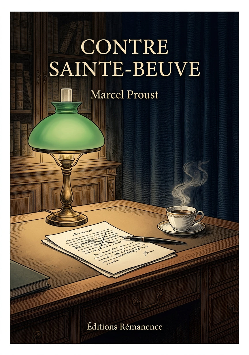 Livre Contre Sainte-Beuve par Marcel Proust - Couverture - Editions Remanence
