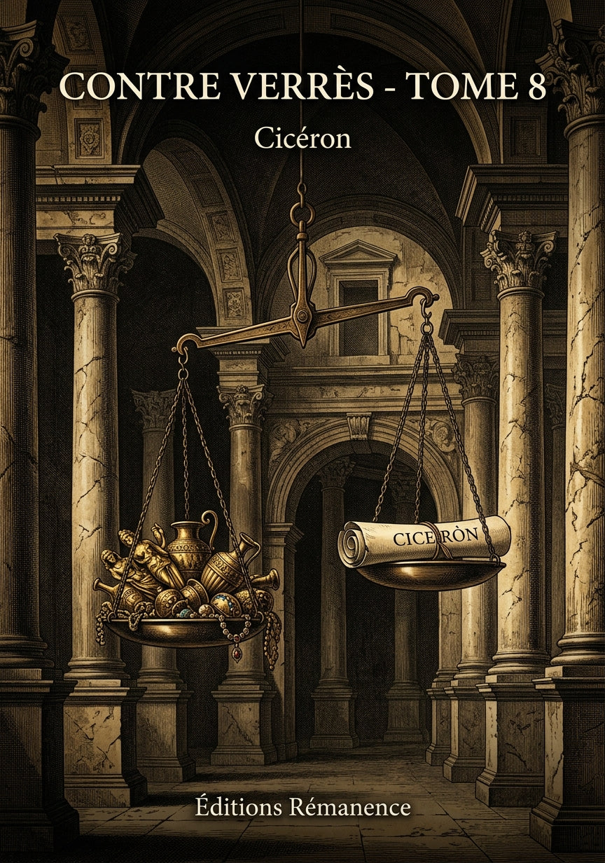 Livre Contre Verrès - Tome 8 par Cicéron - Couverture - Editions Remanence