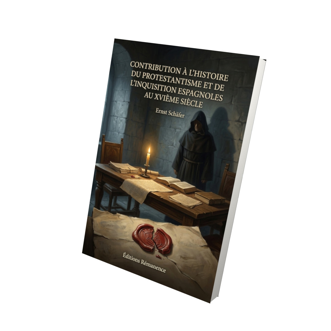 Livre Contribution à l'histoire du protestantisme et de l'Inquisition espagnoles au XVIème siècle par Ernst Schäfer - Vue 3D - Editions Remanence