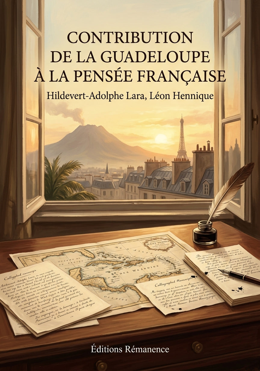 Livre Contribution de la Guadeloupe à la pensée française par Hildevert-Adolphe Lara, Léon Hennique - Couverture - Editions Remanence