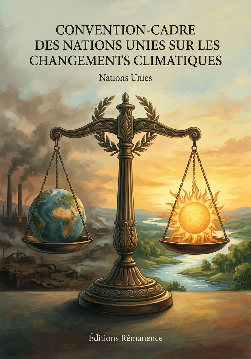 Livre Convention-cadre des Nations Unies sur les changements climatiques par Nations Unies - Couverture - Editions Remanence