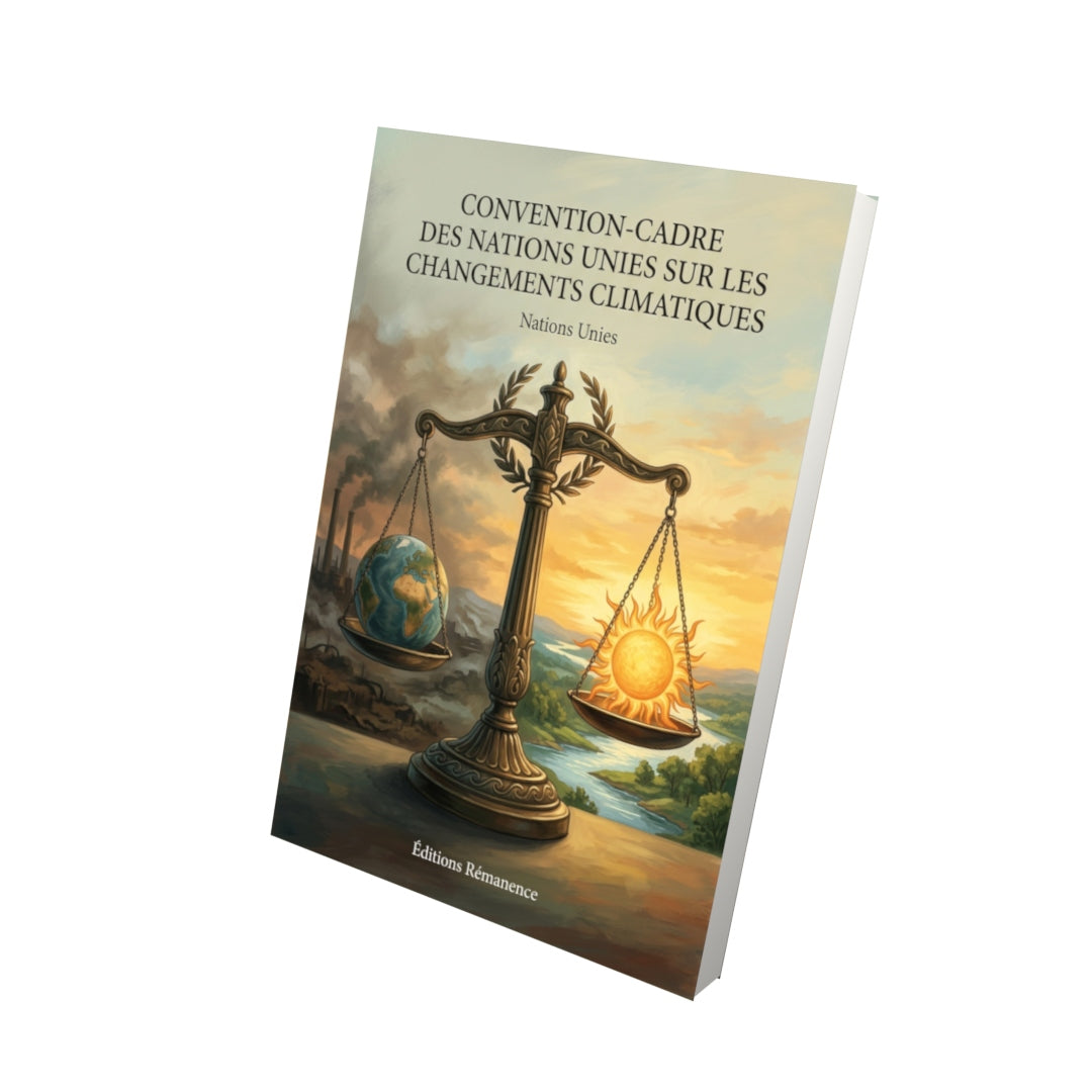 Livre Convention-cadre des Nations Unies sur les changements climatiques par Nations Unies - Vue 3D - Editions Remanence