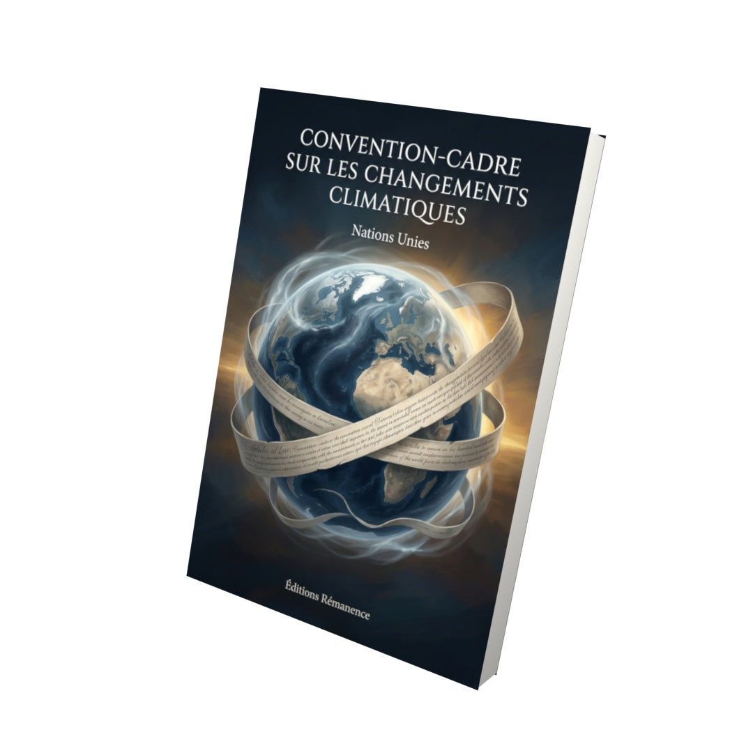 Livre Convention-cadre sur les changements climatiques par Nations Unies - Vue 3D - Editions Remanence