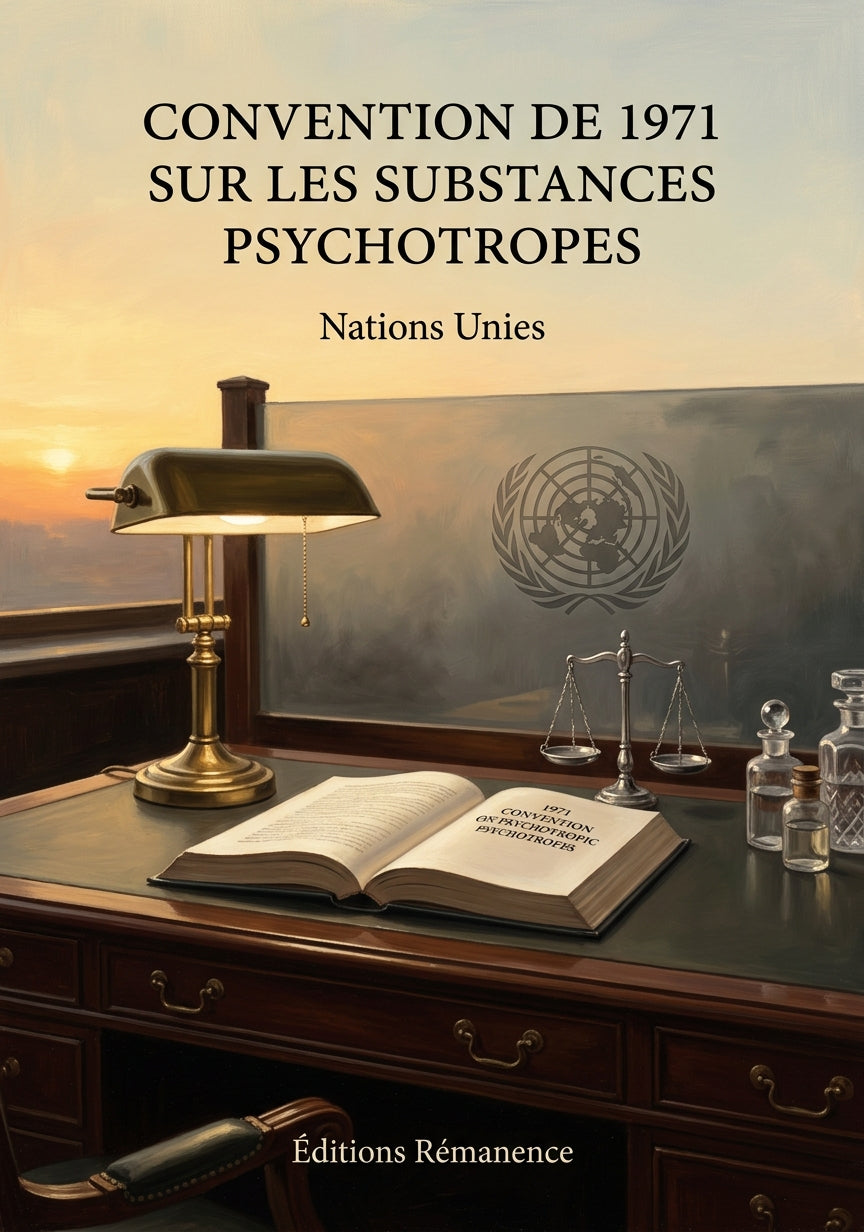 Livre Convention de 1971 sur les substances psychotropes par Nations Unies - Couverture - Editions Remanence