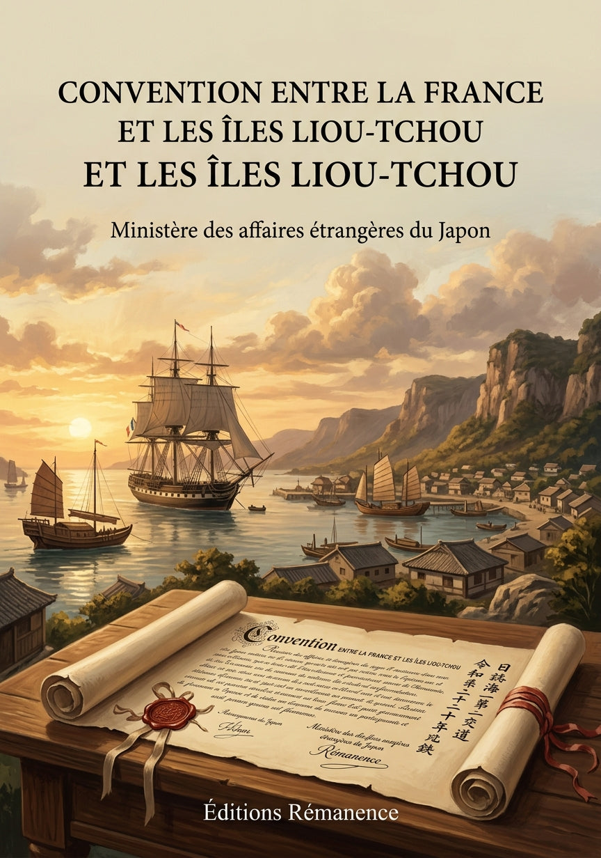 Livre Convention entre la France et les Îles Liou-tchou par Ministère des affaires étrangères du Japon - Couverture - Editions Remanence
