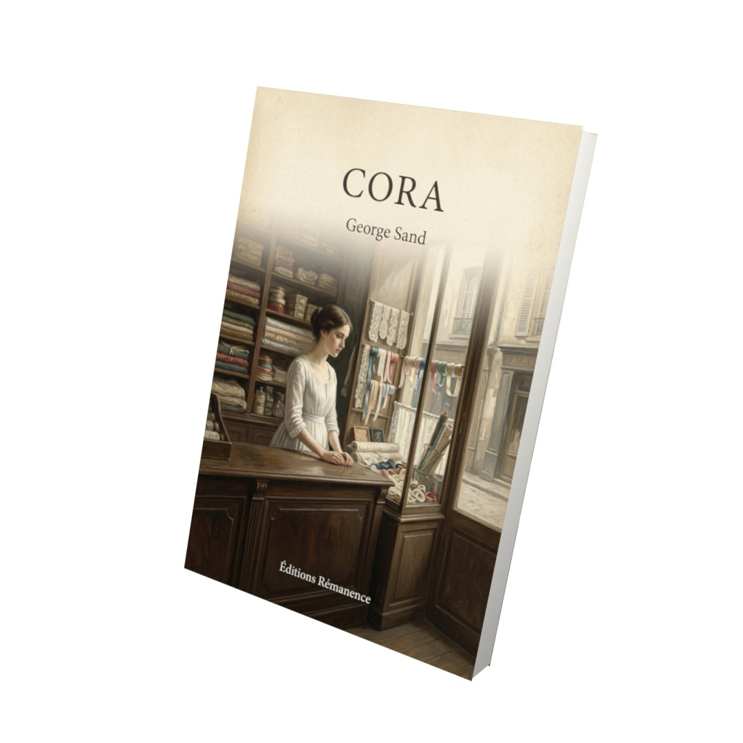 Livre Cora - George Sand - Vue 3D - Editions Remanence