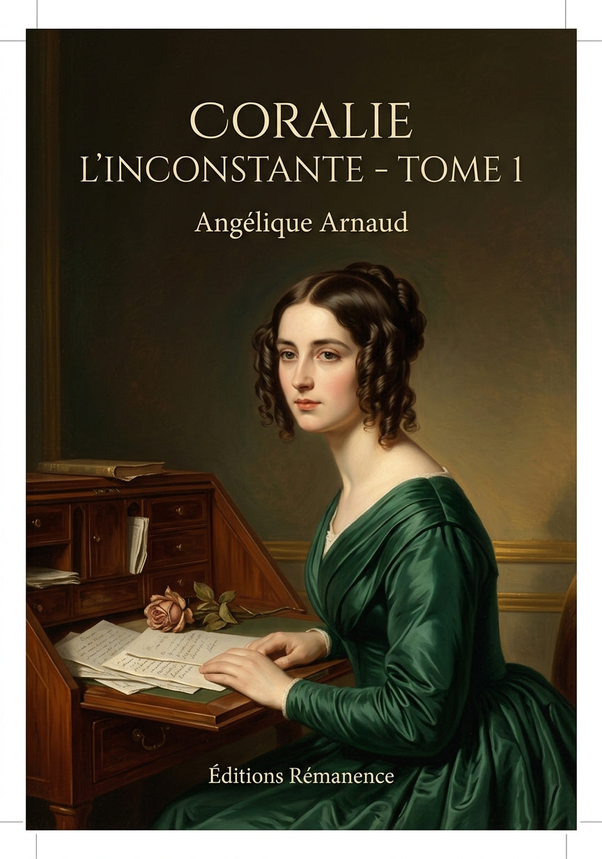 Livre Coralie l’inconstante - Tome 1 par Angélique Arnaud - Couverture - Editions Remanence