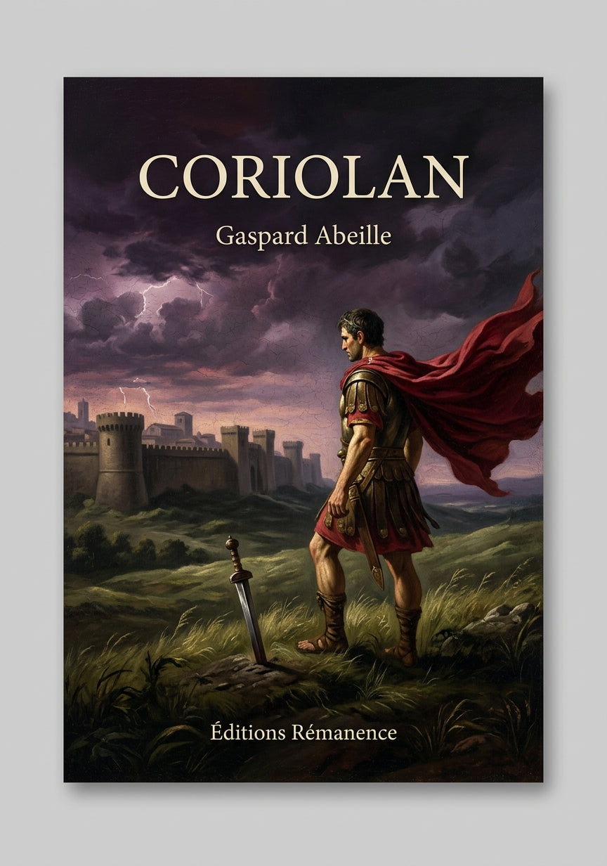 Livre Coriolan par Gaspard Abeille - Couverture - Editions Remanence