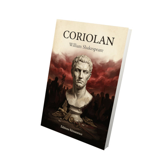 Livre Coriolan - William Shakespeare - Vue 3D - Editions Remanence