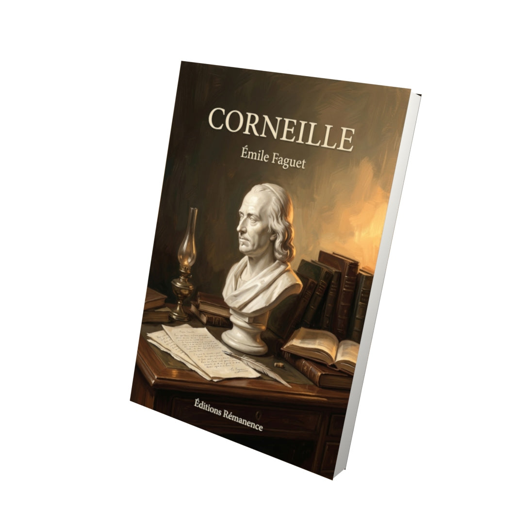 Livre Corneille par Émile Faguet - Vue 3D - Editions Remanence