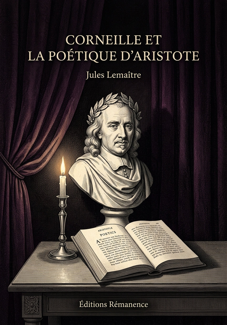 Livre Corneille et la Poétique d’Aristote par Jules Lemaître - Couverture - Editions Remanence