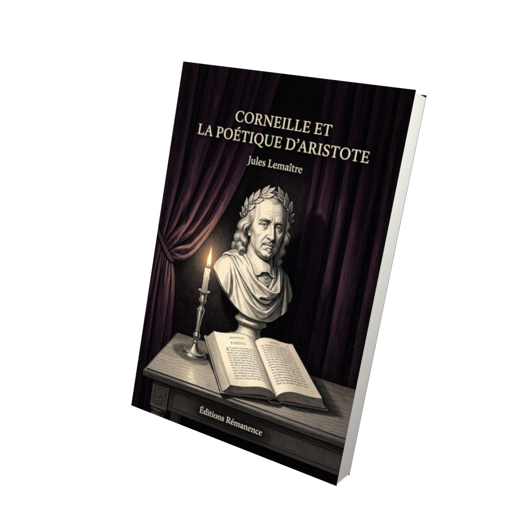 Livre Corneille et la Poétique d’Aristote par Jules Lemaître - Vue 3D - Editions Remanence