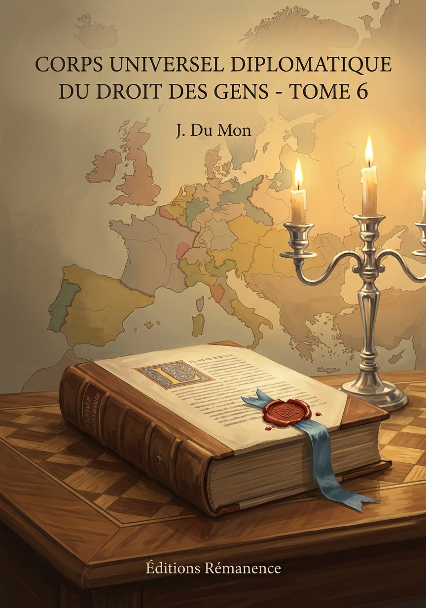 Livre Corps universel diplomatique du droit des gens - Tome 6 par J. Du Mon - Couverture - Editions Remanence