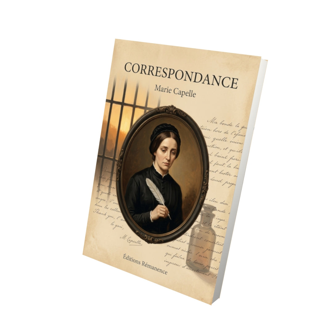 Livre Correspondance par Marie Capelle - Vue 3D - Editions Remanence