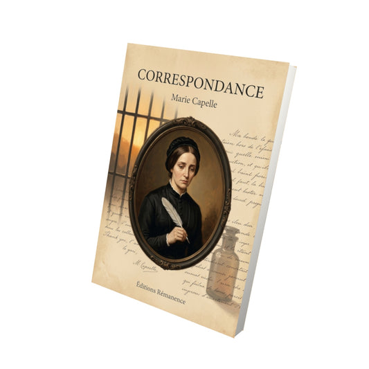 Livre Correspondance par Marie Capelle - Vue 3D - Editions Remanence
