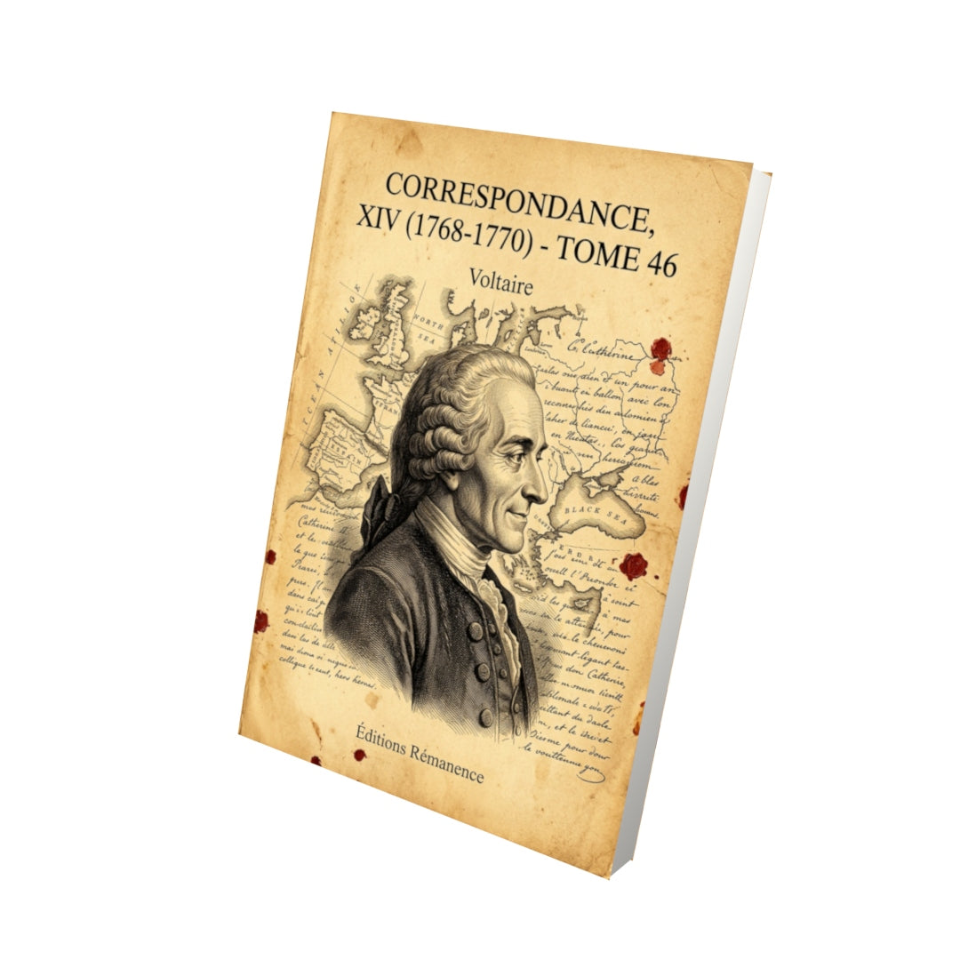 Livre Correspondance, XIV (1768-1770) - Tome 46 par Voltaire - Vue 3D - Editions Remanence