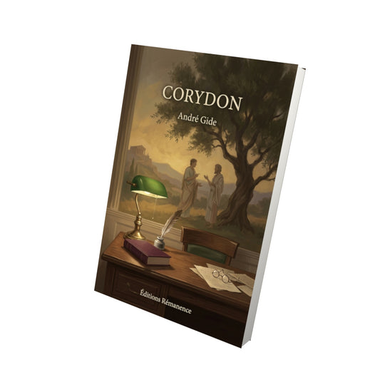 Livre Corydon par André Gide - Vue 3D - Editions Remanence