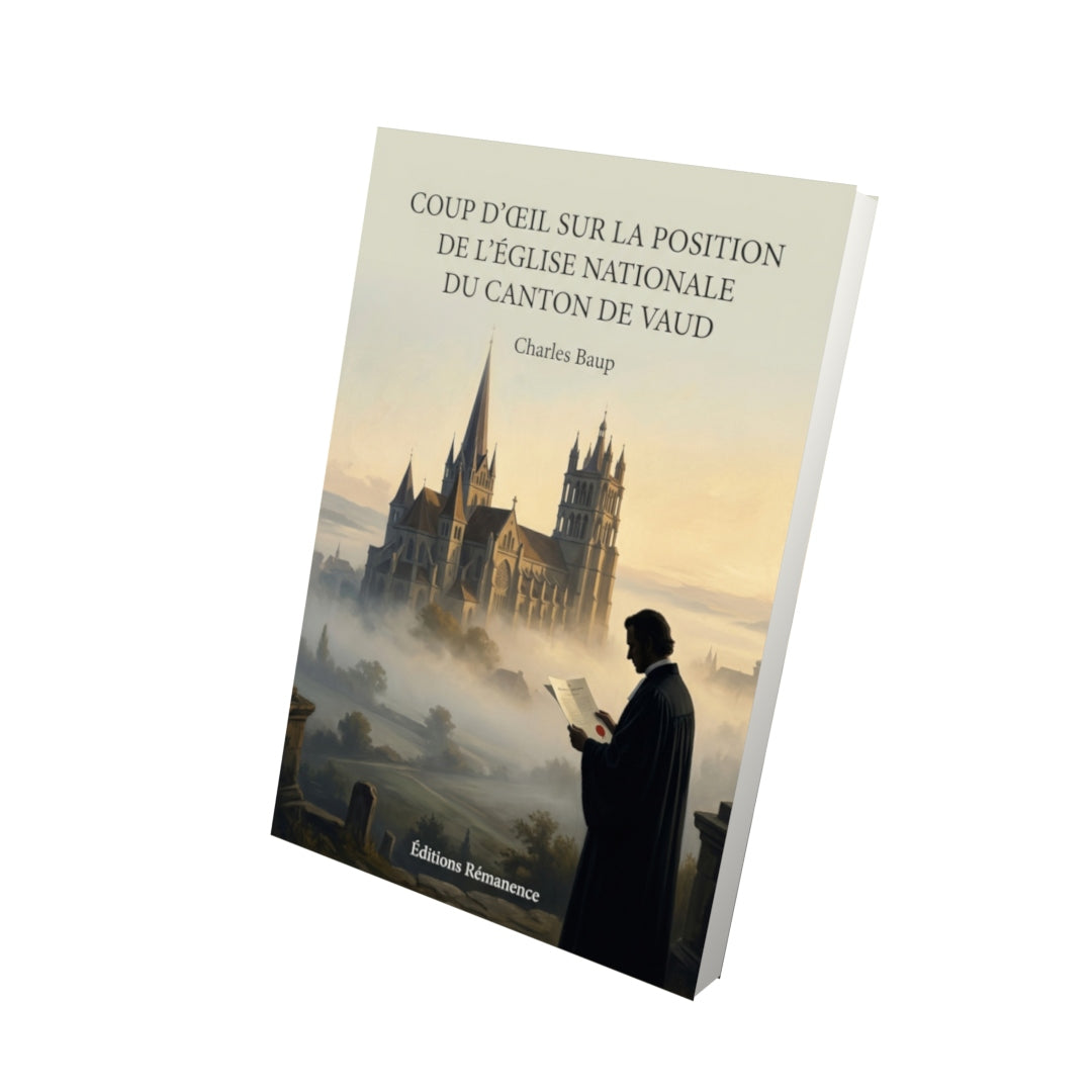 Livre Coup d’œil sur la position de l’église nationale du canton de Vaud par Charles Baup - Vue 3D - Editions Remanence