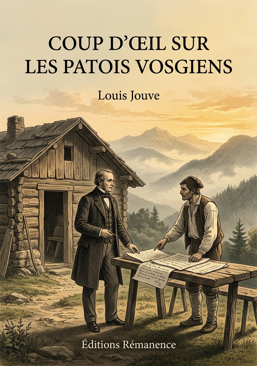 Livre Coup d’œil sur les patois vosgiens par Louis Jouve - Couverture - Editions Remanence
