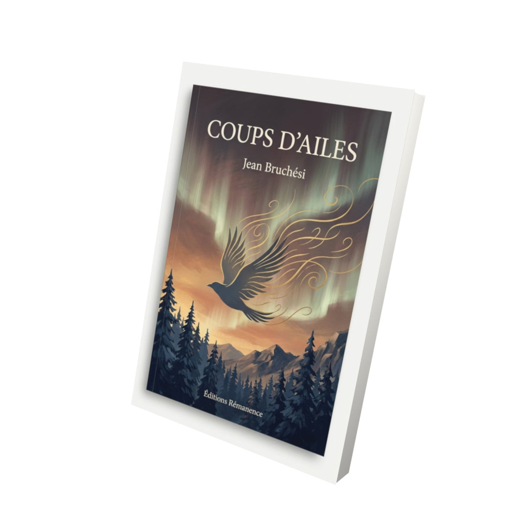 Livre Coups d’ailes par Jean Bruchési - Vue 3D - Editions Remanence