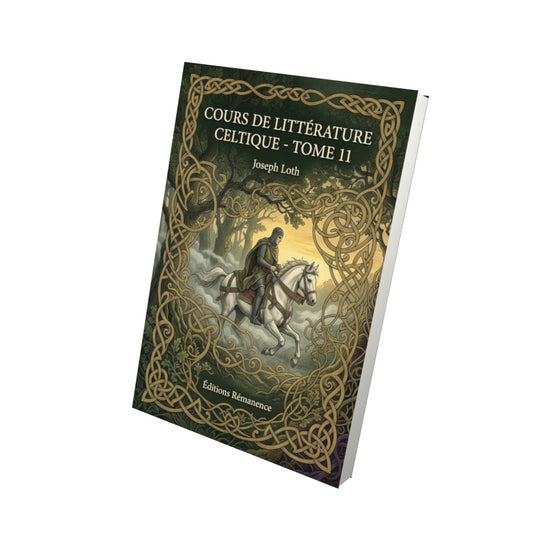 Livre Cours de littérature celtique - Tome 11 par Joseph Loth - Vue 3D - Editions Remanence