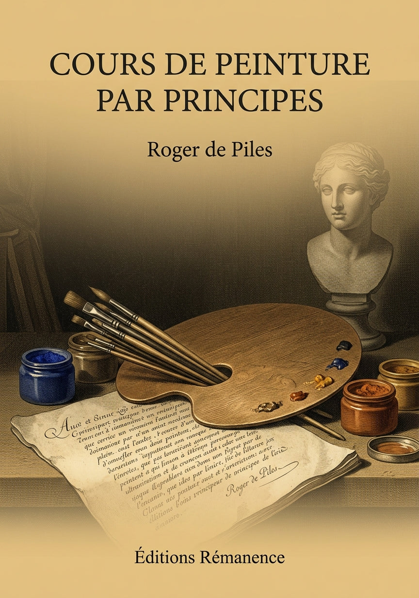 Livre Cours de peinture par principes par Roger de Piles - Couverture - Editions Remanence