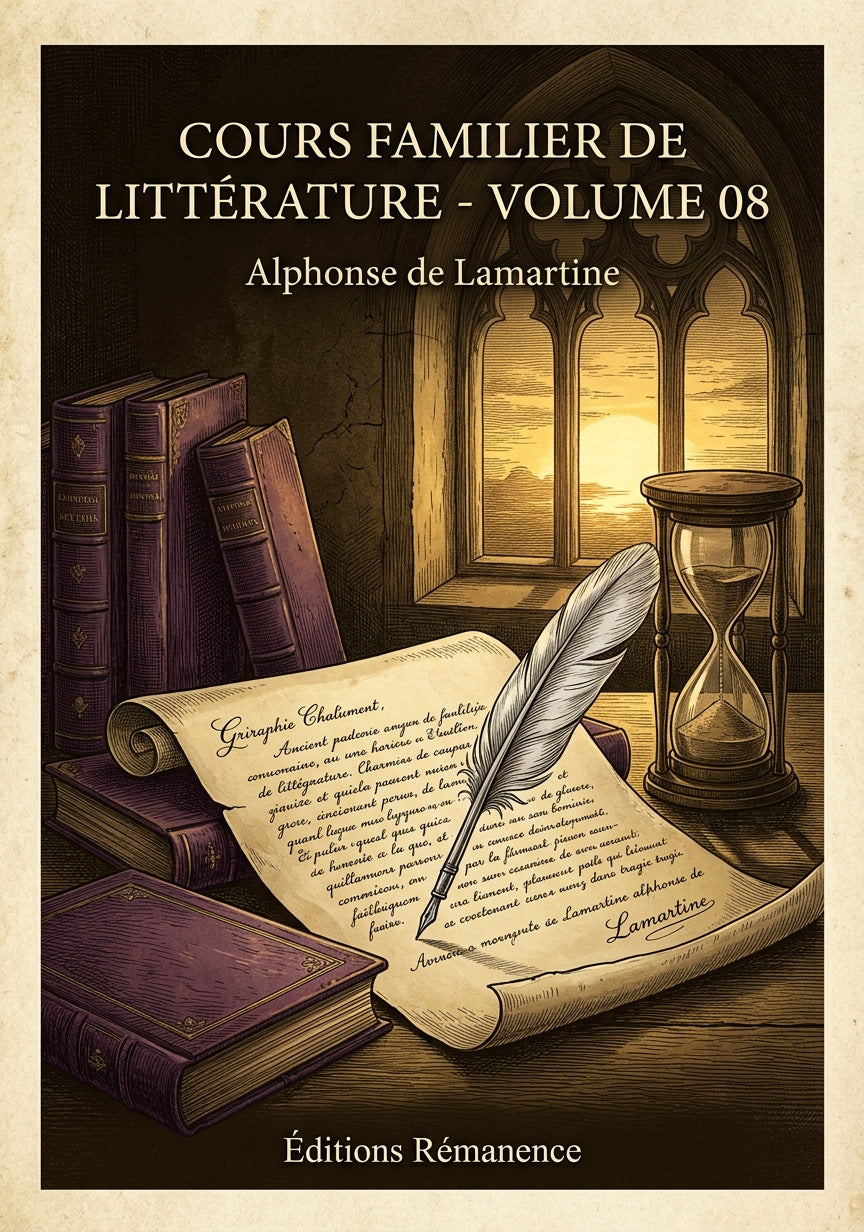 Cours familier de Littérature - Volume 08 - Alphonse de Lamartine (Couverture)