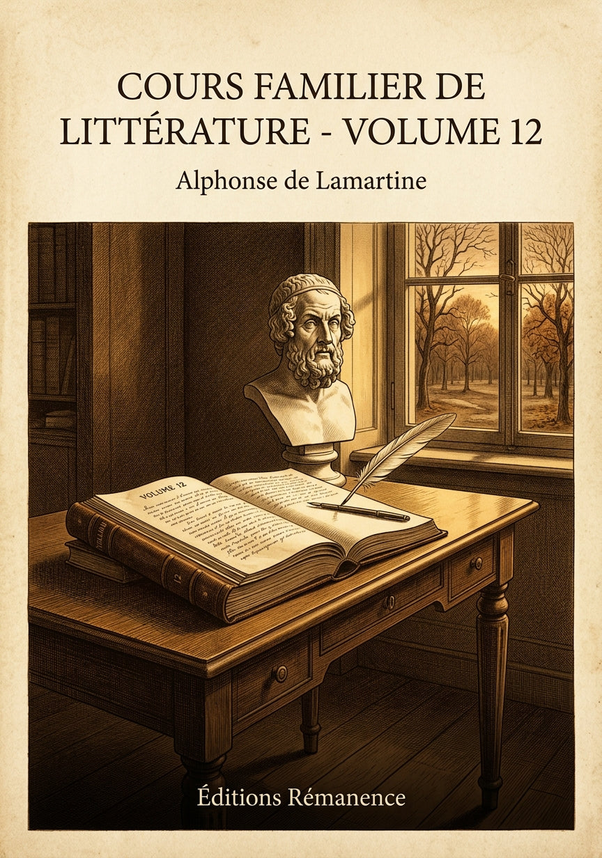 Cours familier de Littérature - Volume 12 - Alphonse de Lamartine (Couverture)