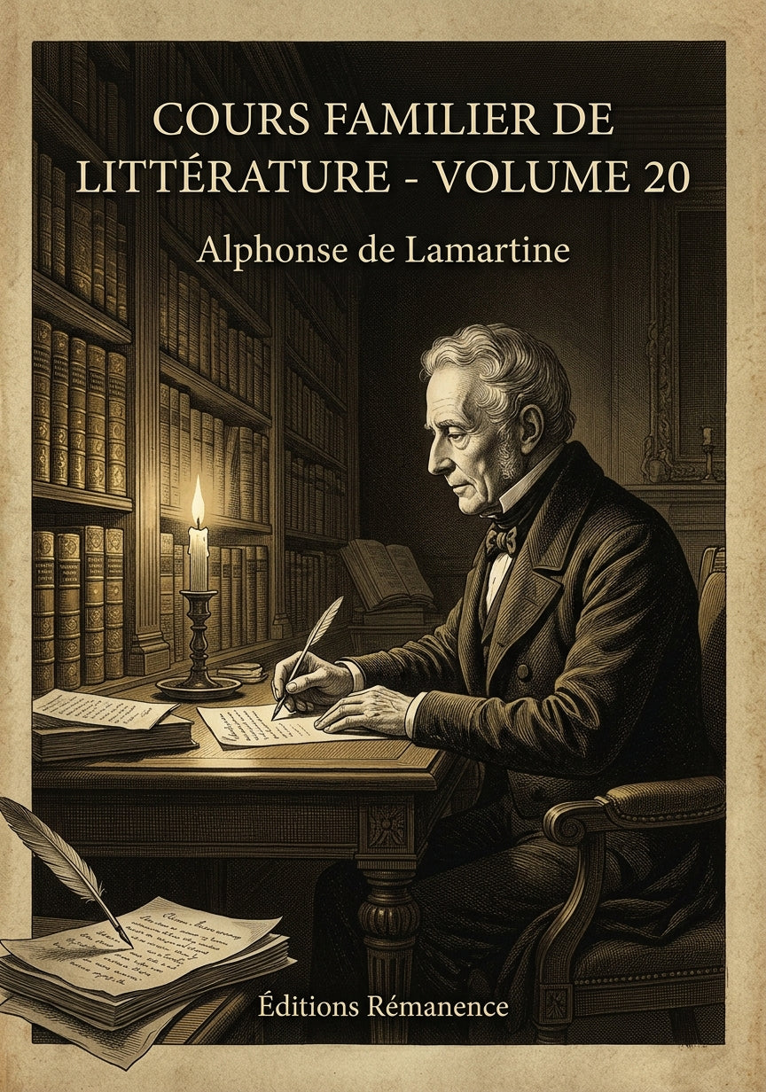 Cours familier de Littérature - Volume 20 - Alphonse de Lamartine (Couverture)