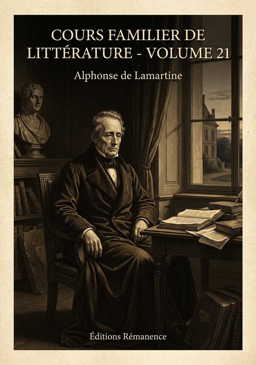 Cours familier de Littérature - Volume 21 - Alphonse de Lamartine (Couverture)