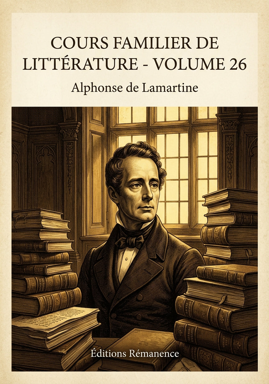 Cours familier de Littérature - Volume 26 - Alphonse de Lamartine (Couverture)