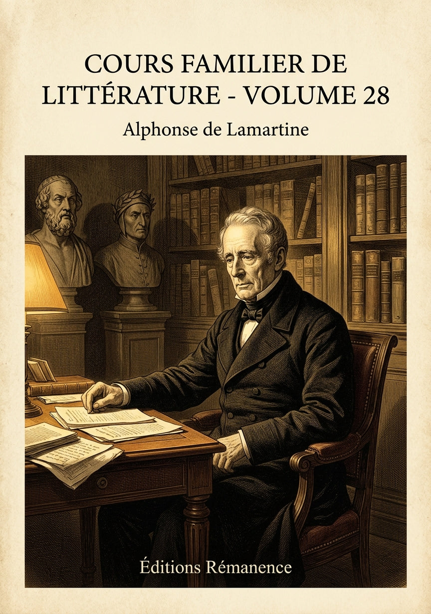 Cours familier de Littérature - Volume 28 - Alphonse de Lamartine (Couverture)