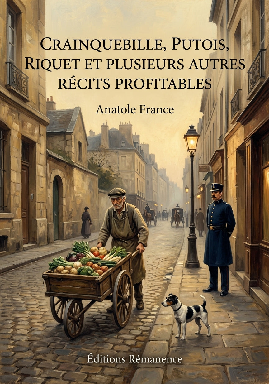 Livre Crainquebille, Putois, Riquet et plusieurs autres récits profitables par Anatole France - Couverture - Editions Remanence