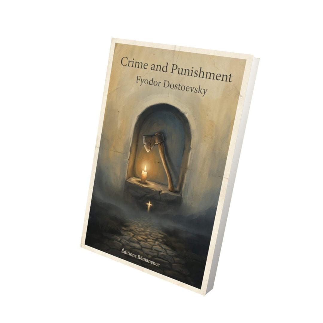 Livre Crime and Punishment – Fyodor Dostoevsky - Vue 3D - Editions Remanence