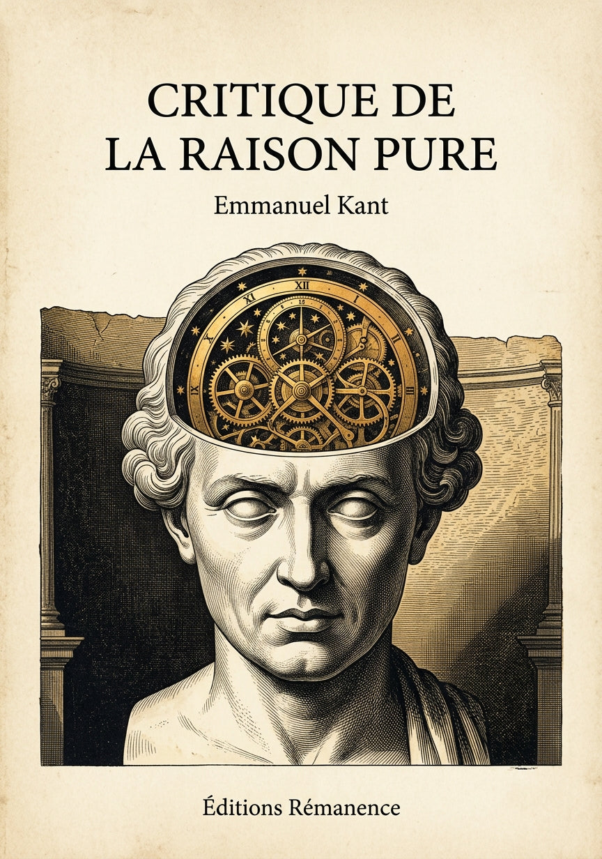 Livre Critique de la raison pure par Emmanuel Kant - Couverture - Editions Remanence