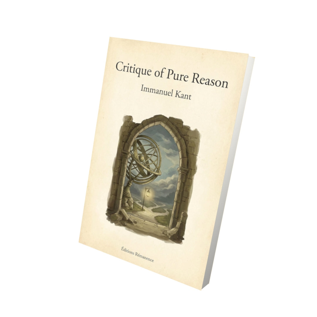 Livre Critique of Pure Reason – Immanuel Kant - Vue 3D - Editions Remanence