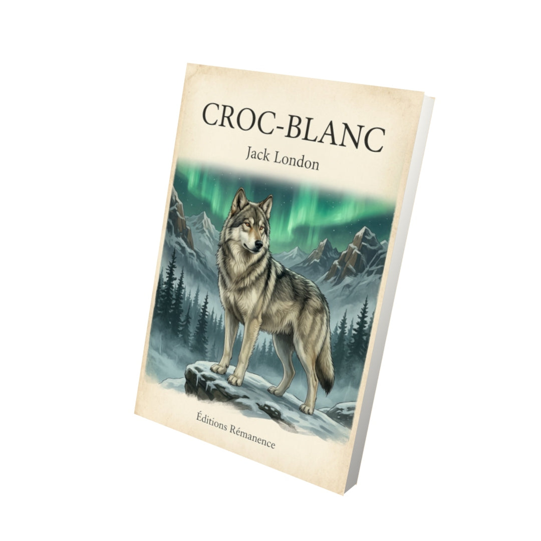 Livre Croc-Blanc - Jack London - Vue 3D - Editions Remanence