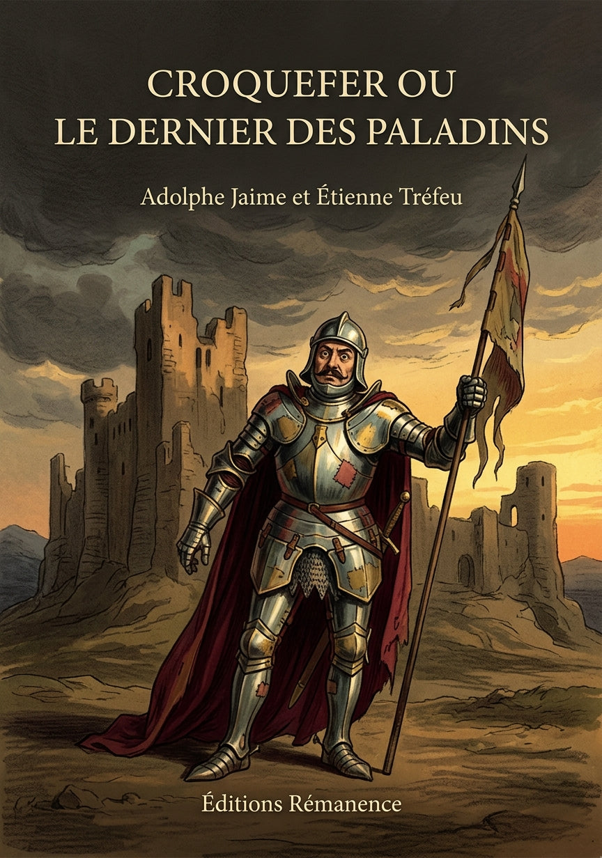 Livre Croquefer ou le dernier des paladins par Adolphe Jaime et Étienne Tréfeu - Couverture - Editions Remanence