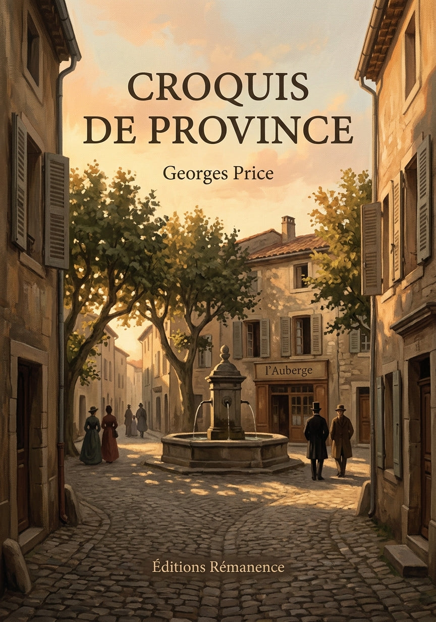 Livre Croquis de province par Georges Price - Couverture - Editions Remanence
