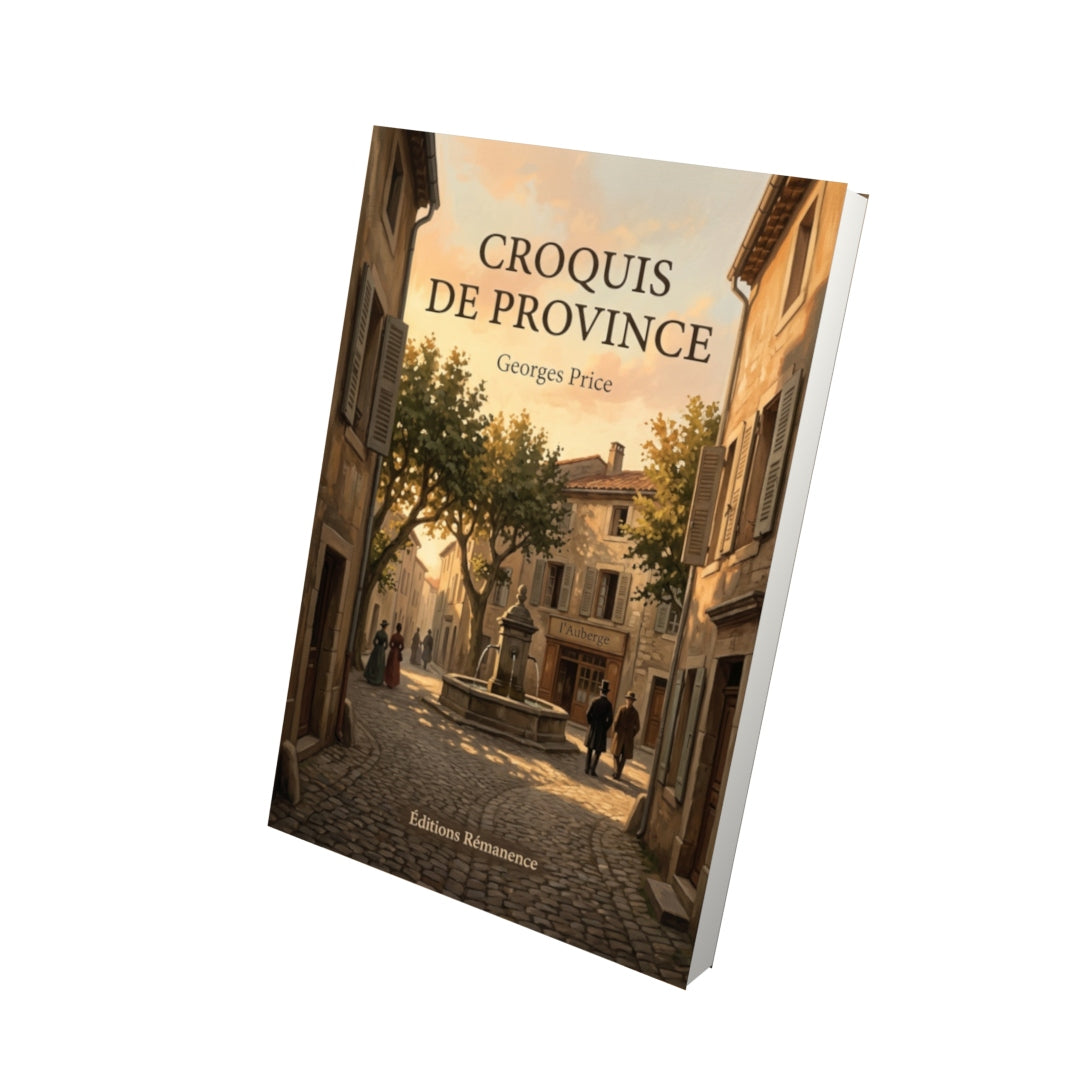 Livre Croquis de province par Georges Price - Vue 3D - Editions Remanence